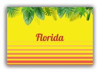 Thumbnail for Personalized Palm Fronds Canvas Wrap & Photo Print - Ombre Gradient - Front View