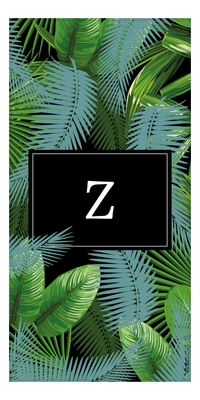 Thumbnail for Personalized Palm Fronds Beach Towel - Tropical Leaves - Front View
