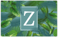 Thumbnail for Personalized Palm Fronds Placemat - Tropical Leaves -  View