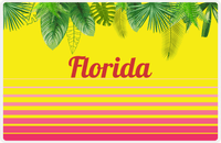 Thumbnail for Personalized Palm Fronds Placemat - Ombre Gradient -  View