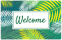 Thumbnail for Personalized Palm Fronds Placemat - Green Background -  View