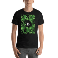 Thumbnail for Personalized Palm Fronds T-Shirt - Black - Shirt View