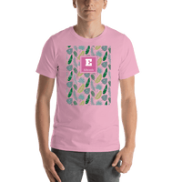 Thumbnail for Personalized Palm Fronds T-Shirt - Initial with Name - Shirt View