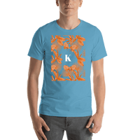 Thumbnail for Personalized Palm Fronds T-Shirt - Blue - Shirt View