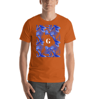 Thumbnail for Personalized Palm Fronds T-Shirt - Orange - Shirt View