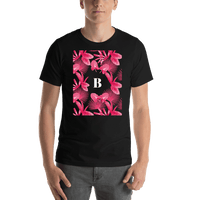 Thumbnail for Personalized Palm Fronds T-Shirt - Black - Shirt View