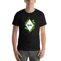 Thumbnail for Personalized Palm Fronds T-Shirt - Diamond Wreath - Shirt View