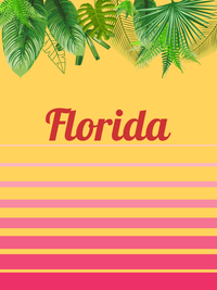 Thumbnail for Personalized Palm Fronds T-Shirt - Ombre Gradient - Decorate View