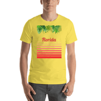 Thumbnail for Personalized Palm Fronds T-Shirt - Ombre Gradient - Shirt View