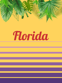Thumbnail for Personalized Palm Fronds T-Shirt - Ombre Gradient - Decorate View