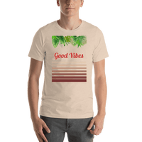 Thumbnail for Personalized Palm Fronds T-Shirt - Ombre Gradient - Shirt View