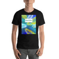 Thumbnail for Personalized Palm Fronds T-Shirt - Good Vibes - Shirt View