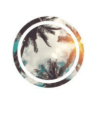 Thumbnail for Palm Trees T-Shirt - White - Decorate View