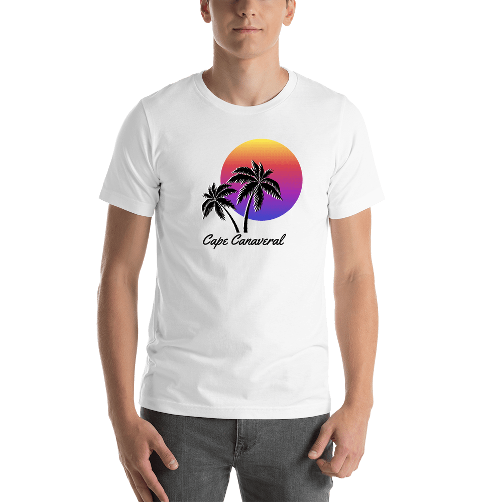 Personalized Palm Trees T-Shirt - White - Shirt View