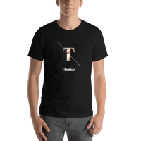 Thumbnail for Personalized Palm Trees T-Shirt - Black - Shirt View