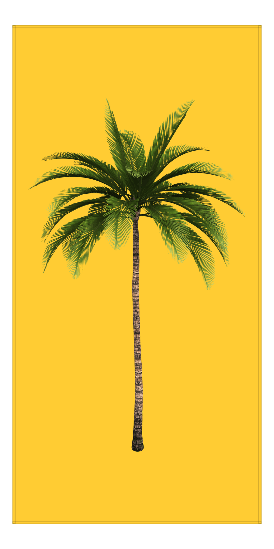Palm Tree Beach Towel - Front View