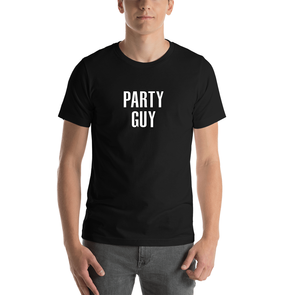 Party Guy T-Shirt - Black - Shirt View