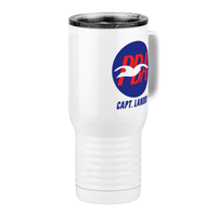 Thumbnail for Personalized PBA Travel Coffee Mug Tumbler with Handle (20 oz) - Front Right View