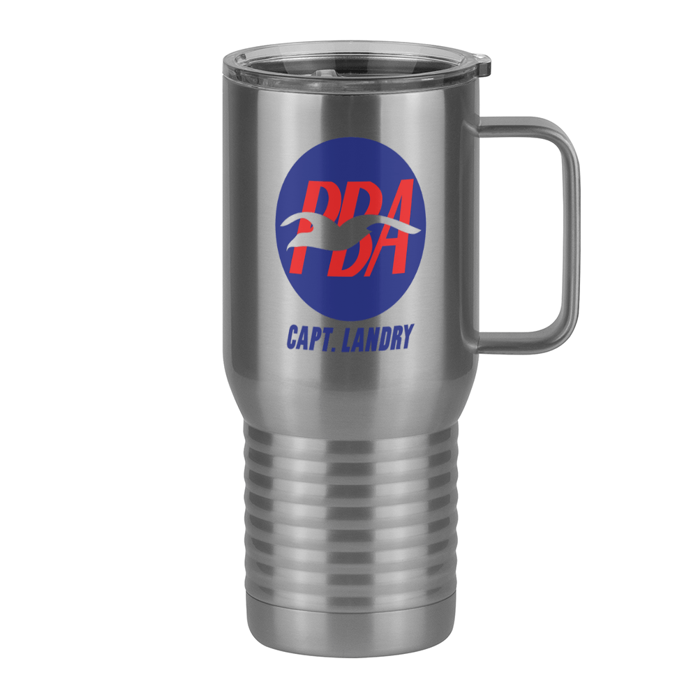 Personalized PBA Travel Coffee Mug Tumbler with Handle (20 oz) - Right View
