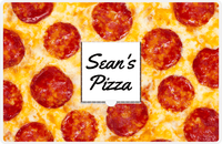 Thumbnail for Personalized Pepperoni Pizza Placemat - White Pizza Box -  View