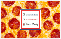 Thumbnail for Personalized Pepperoni Pizza Placemat - Pizza Party -  View