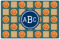 Thumbnail for Personalized Pepperoni Pizza Placemat II - Circle Nameplate -  View
