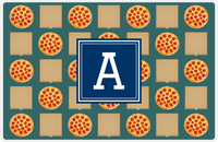 Thumbnail for Personalized Pepperoni Pizza Placemat II - Square Nameplate -  View