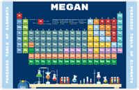Thumbnail for Personalized Periodic Table Placemat V - Lab Gear - Blue Background -  View