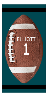 Thumbnail for Personalized Philadelphia Football Beach Towel - Front View