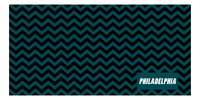 Thumbnail for Personalized Philadelphia Chevron Beach Towel - Front View