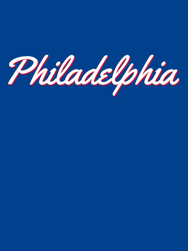 Personalized Philadelphia T-Shirt - Blue - Decorate View