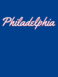 Thumbnail for Personalized Philadelphia T-Shirt - Blue - Decorate View