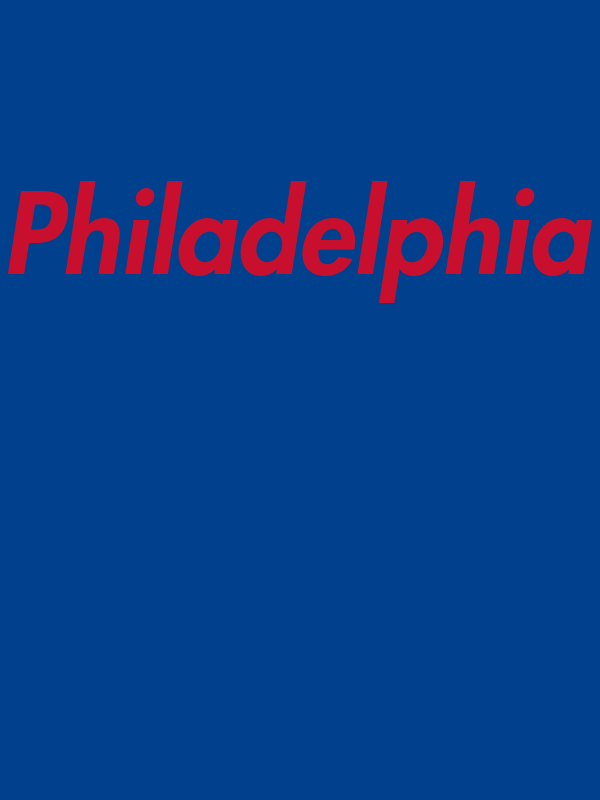 Personalized Philadelphia T-Shirt - Blue - Decorate View