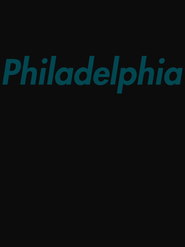 Personalized Philadelphia T-Shirt - Black - Decorate View