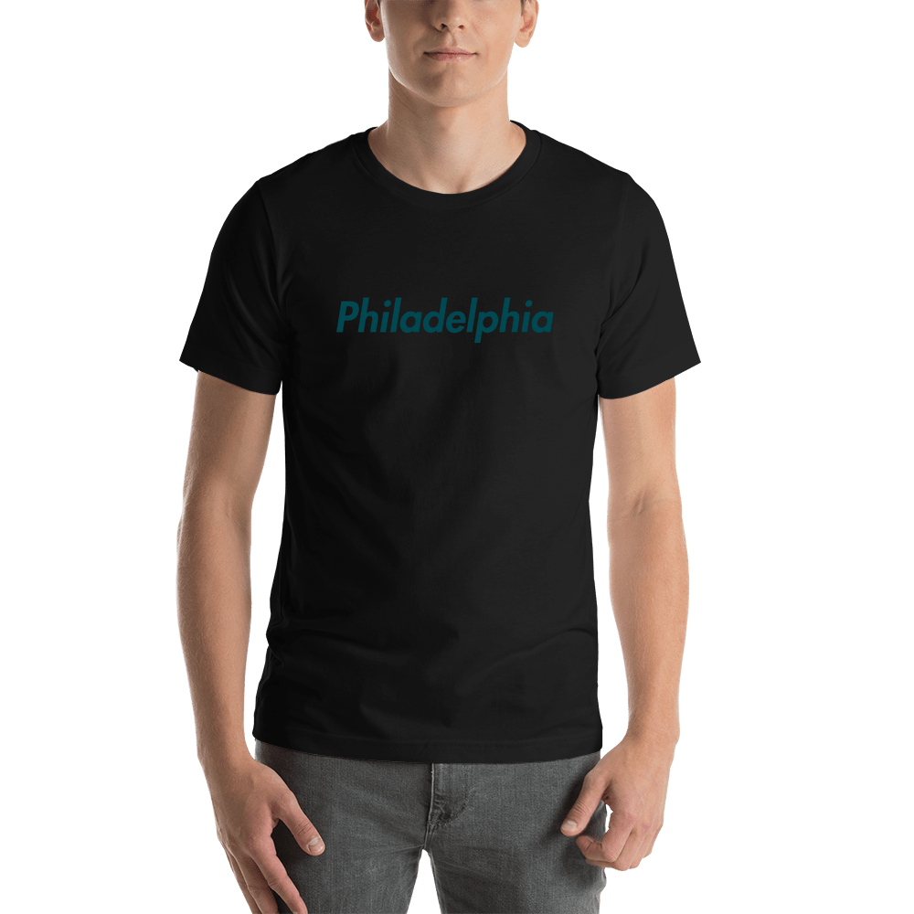 Personalized Philadelphia T-Shirt - Black - Shirt View