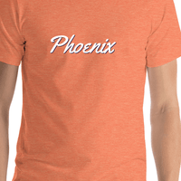 Thumbnail for Personalized Phoenix T-Shirt - Orange - Shirt Close-Up View