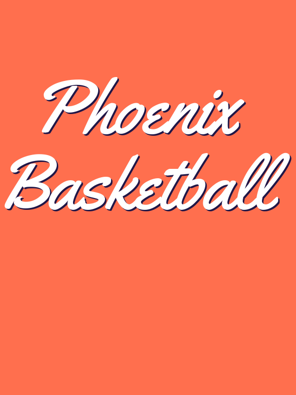 Personalized Phoenix Basketball T-Shirt - Orange - Decorate View