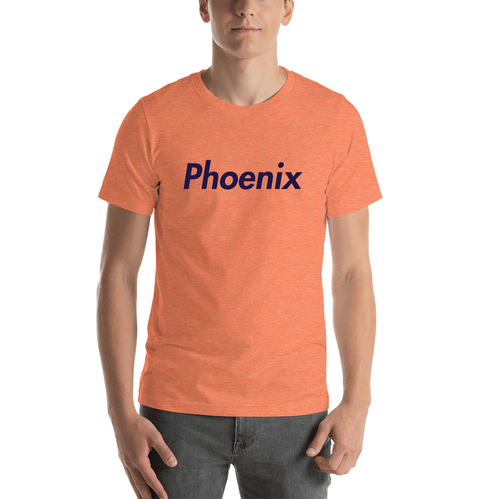 Personalized Phoenix T-Shirt - Orange - Shirt View