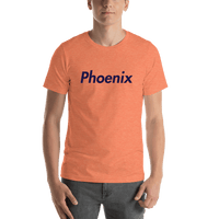 Thumbnail for Personalized Phoenix T-Shirt - Orange - Shirt View