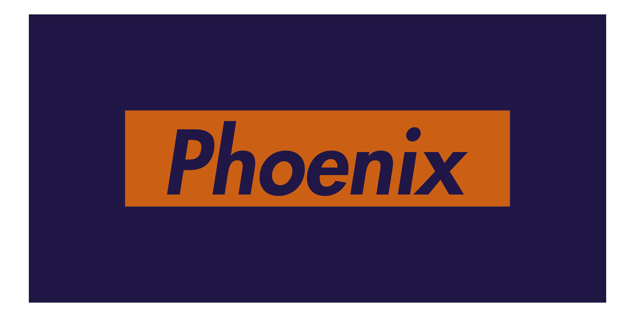 Personalized Phoenix Beach Towel - Front View