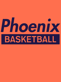 Thumbnail for Phoenix Basketball T-Shirt - Orange - Decorate View