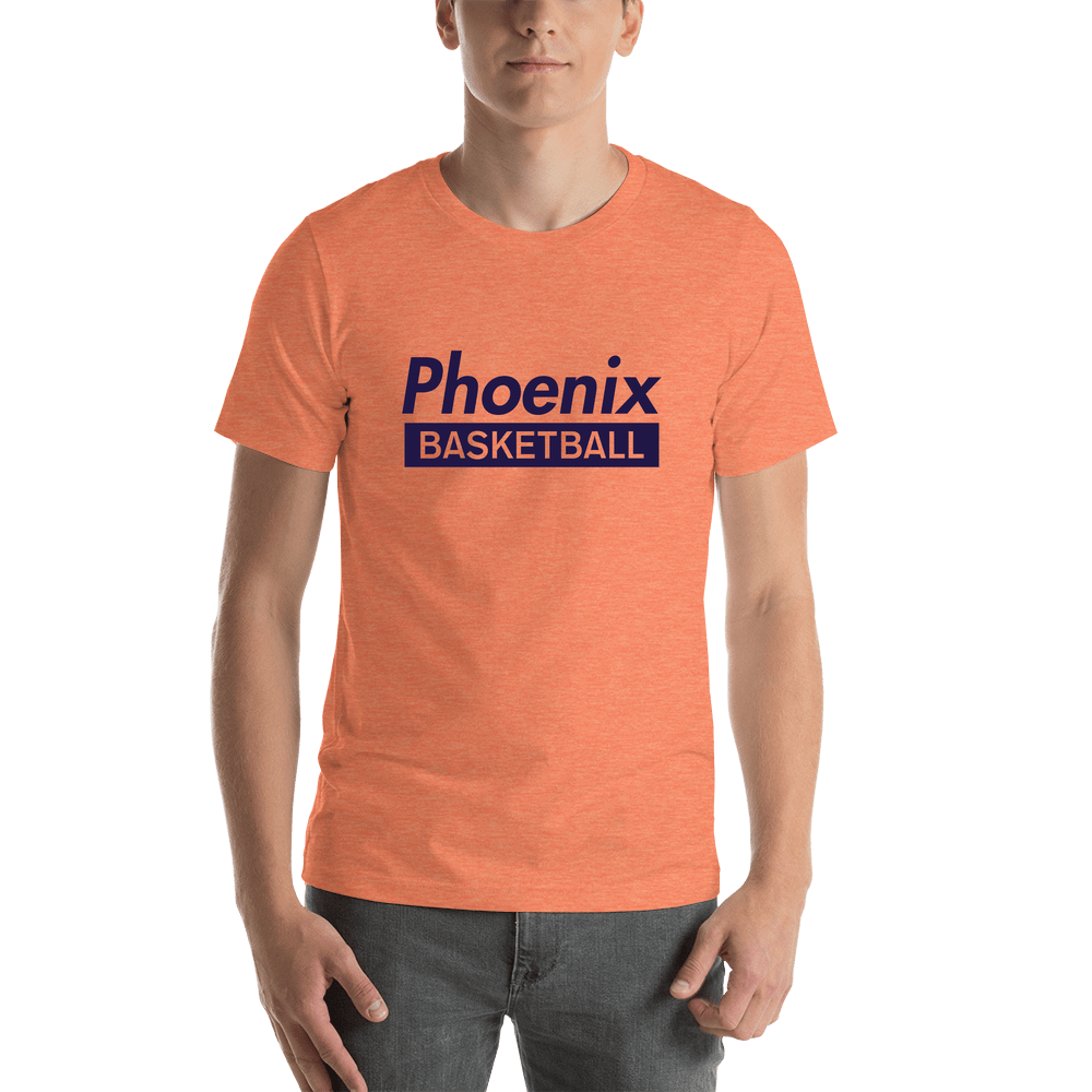 Phoenix Basketball T-Shirt - Orange - Shirt View