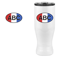 Thumbnail for Personalized Pilsner Tumbler (20 oz) - Vertical Stripes - Design View