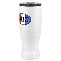 Thumbnail for Personalized Pilsner Tumbler (20 oz) - Vertical Stripes - Front Left View