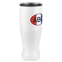 Thumbnail for Personalized Pilsner Tumbler (20 oz) - Vertical Stripes - Front Right View