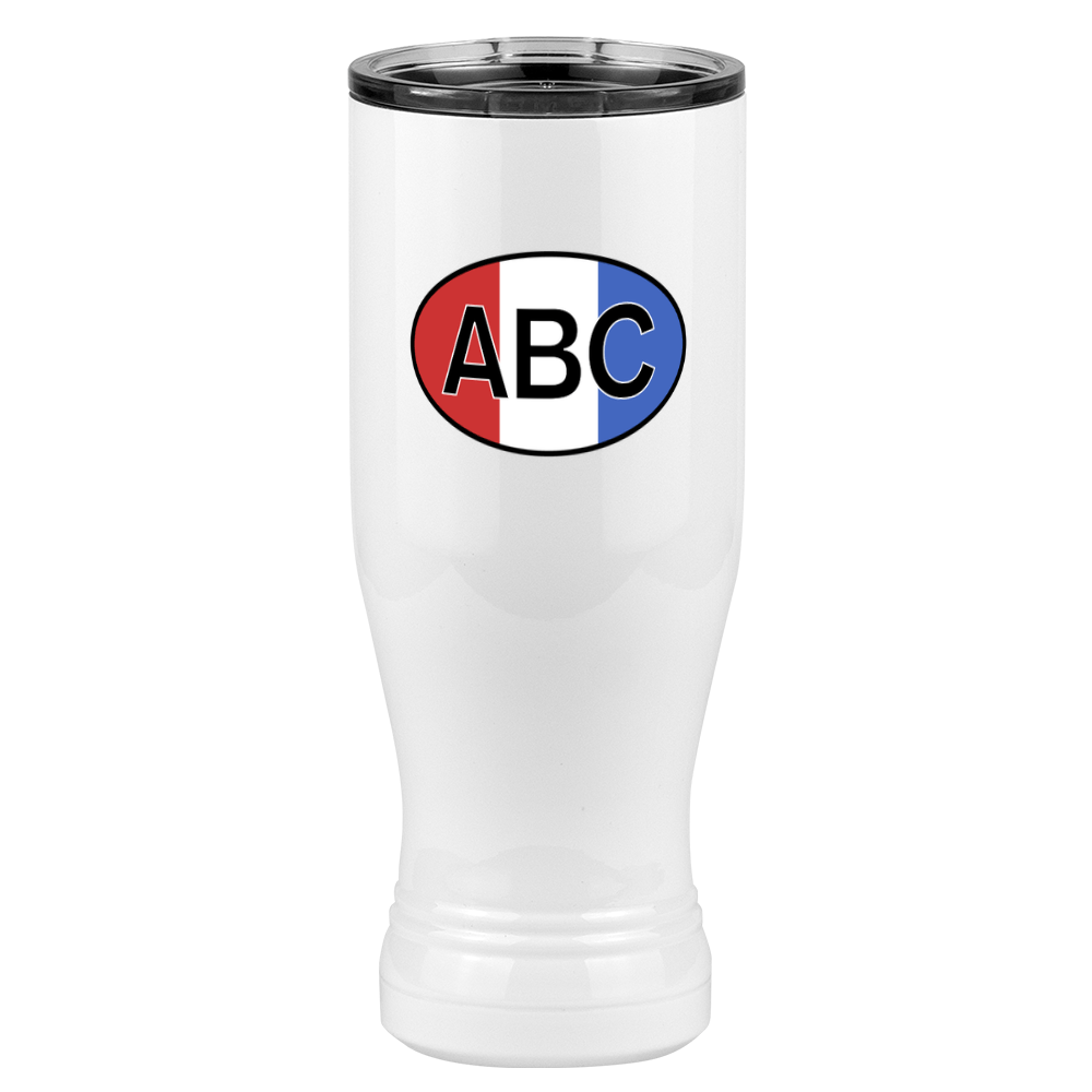 Personalized Pilsner Tumbler (20 oz) - Vertical Stripes - Right View