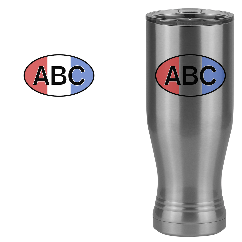 Personalized Pilsner Tumbler (20 oz) - Vertical Stripes - Design View