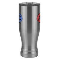 Thumbnail for Personalized Pilsner Tumbler (20 oz) - Vertical Stripes - Front View