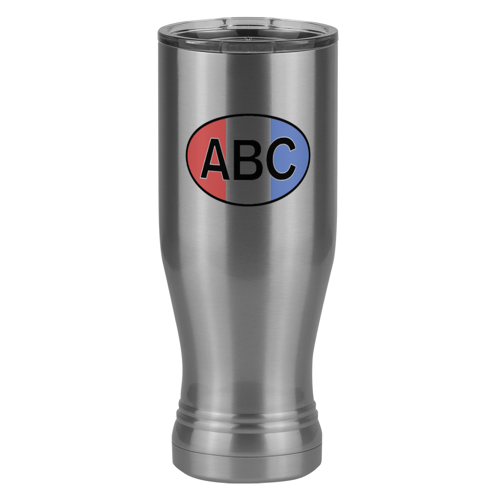 Personalized Pilsner Tumbler (20 oz) - Vertical Stripes - Right View