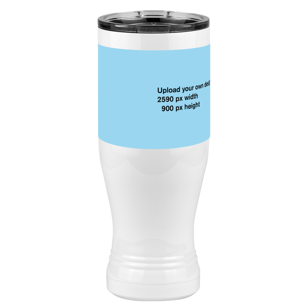 Personalized Pilsner Tumbler (20 oz) - Upload Your Art - Front Right View